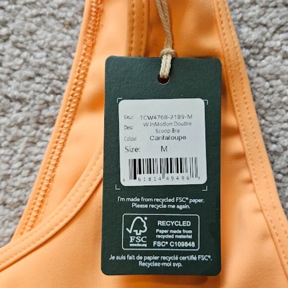 NWT Tentree InMotion Double Scoop Bra - Medium - Picture 5 of 8